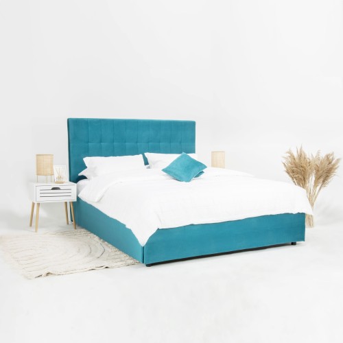 Pat tapitat NOTTURNO cu somiera rabatabila si spatiu de depozitare