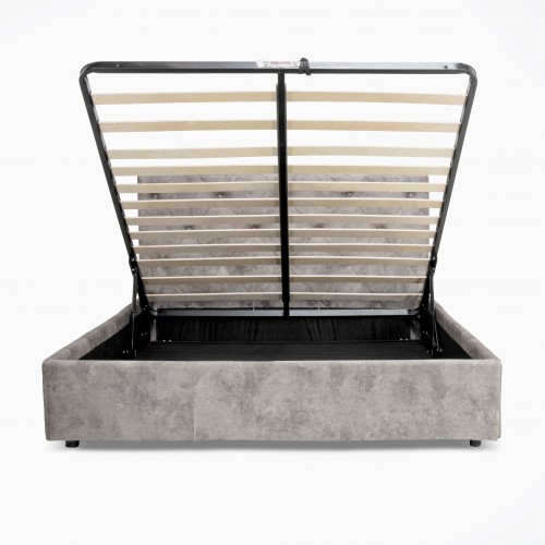 Pat tapitat QUADRO PLUS NEW cu somiera rabatabila si spatiu de depozitare Pat tapitat QUADRO PLUS NEW cu somiera rabatabila si spatiu de depozitare